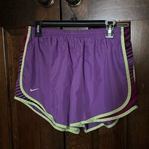 Purple Nike athletic shorts